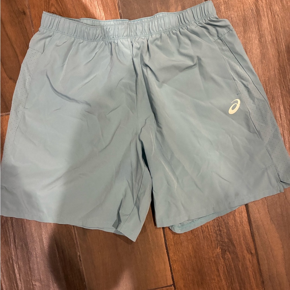 Asics Men's Athletic Shorts in Light Blue